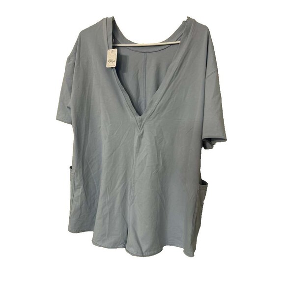 Free People Movement Hot Shot Tee Romper New XS Women's Steele Short - Picture 4 of 5